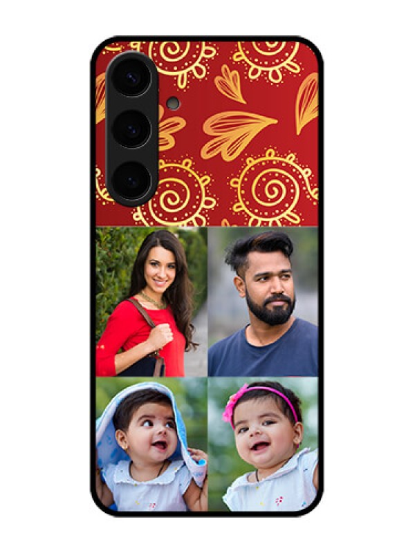 Custom Samsung Galaxy S24 Plus 5G Custom Glass Phone Case - 4 Image Traditional Design