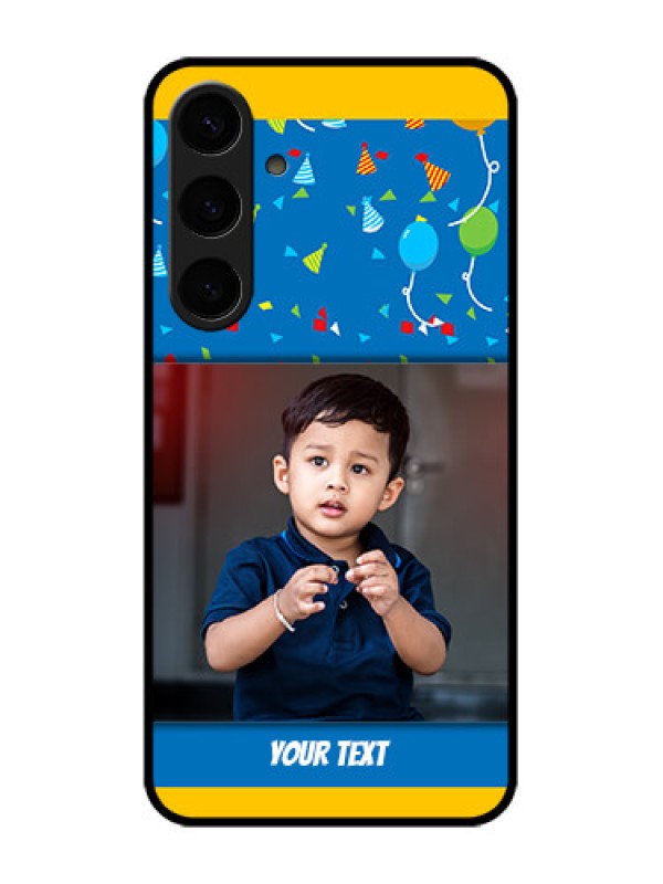 Custom Samsung Galaxy S24 Plus 5G Custom Glass Phone Case - Birthday Wishes Design