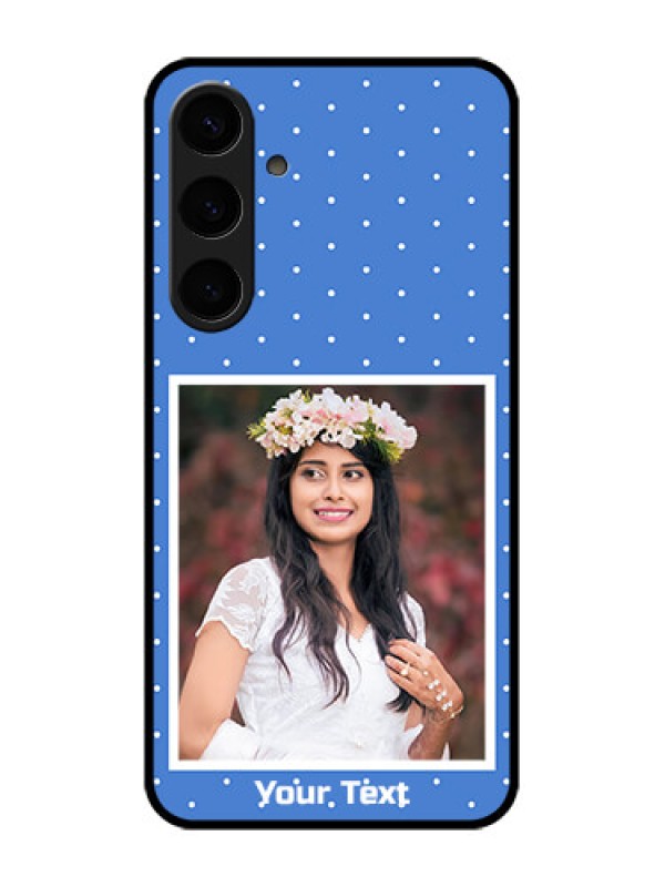 Custom Samsung Galaxy S24 Plus 5G Custom Glass Phone Case - Polka Dots Design