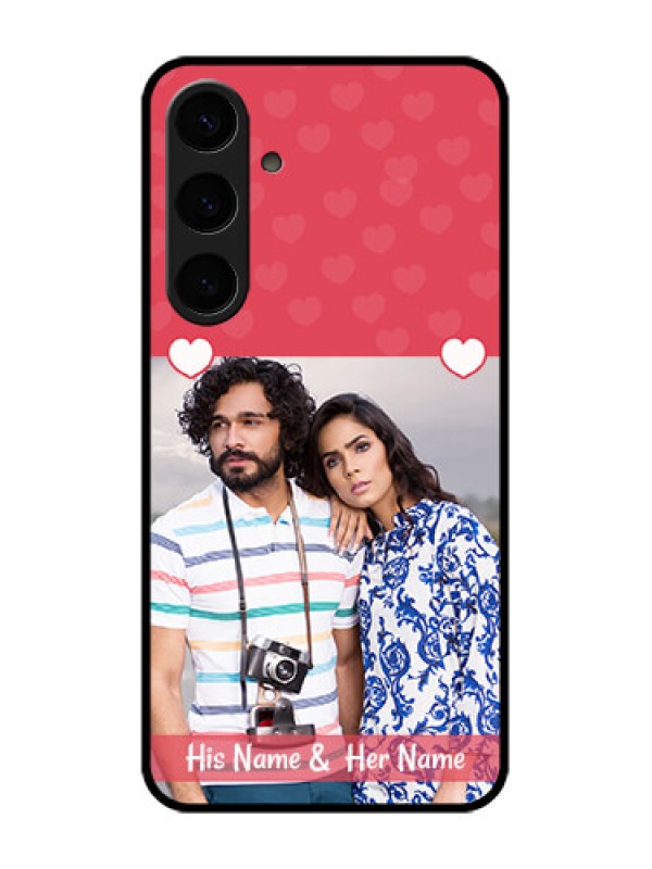 Custom Samsung Galaxy S24 Plus 5G Custom Glass Phone Case - Simple Love Design