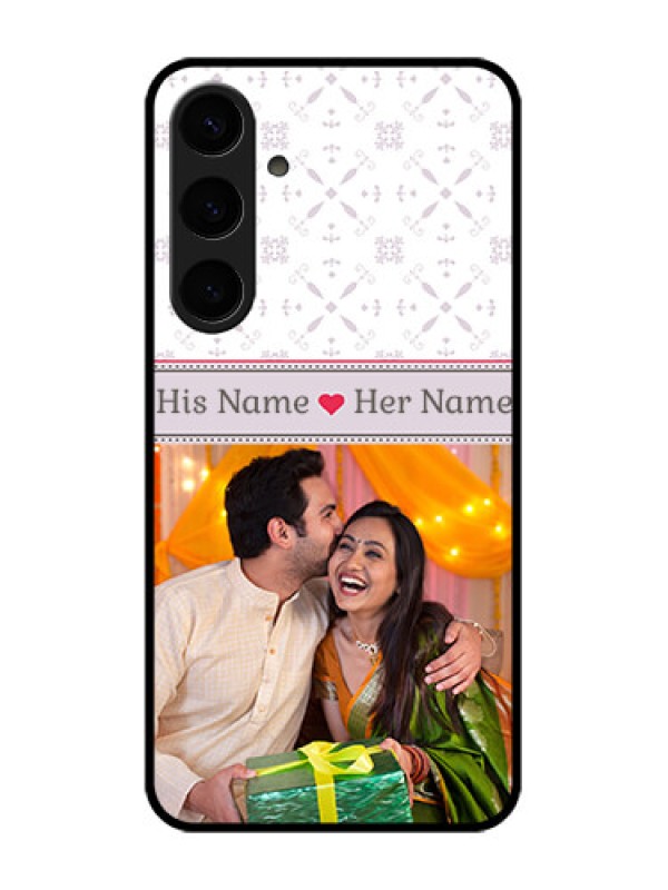 Custom Samsung Galaxy S24 Plus 5G Custom Glass Phone Case - With Photo And Ethnic Design