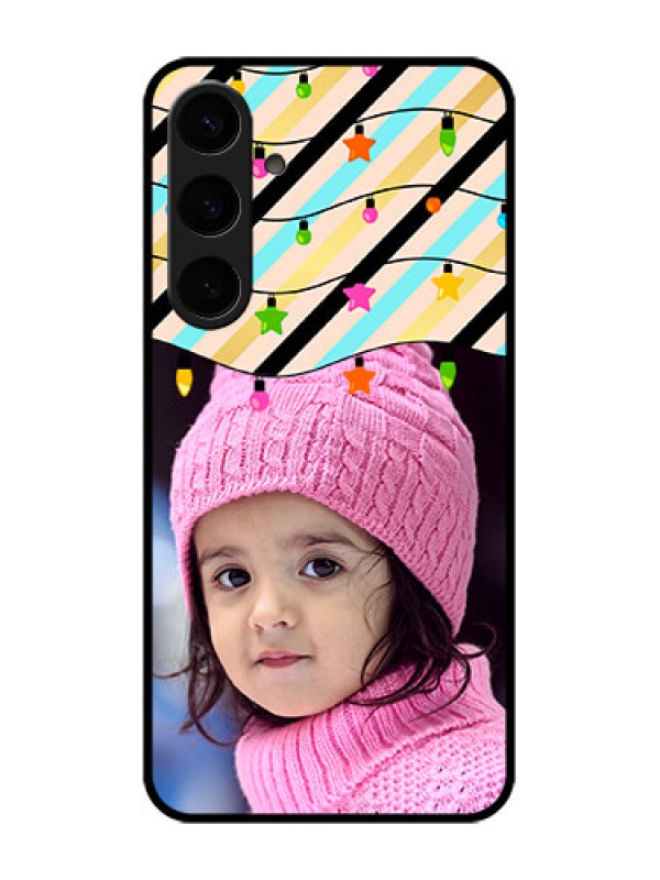 Custom Samsung Galaxy S24 Plus 5G Custom Glass Phone Case - Lights Hanging Design