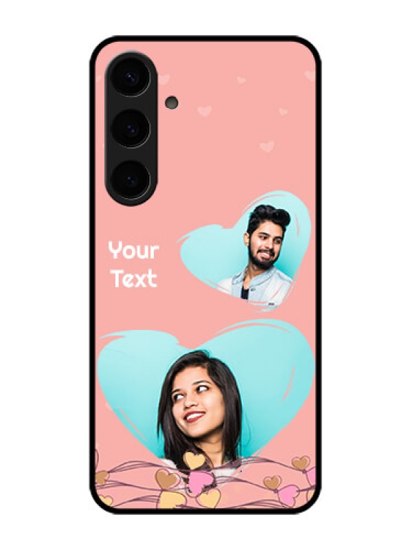 Custom Samsung Galaxy S24 Plus 5G Custom Glass Phone Case - Love Doodle Design