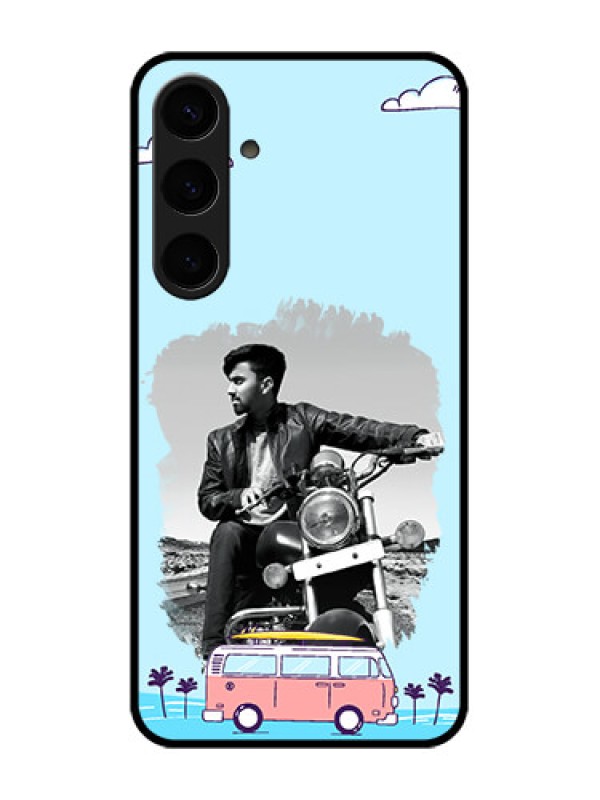 Custom Samsung Galaxy S24 Plus 5G Custom Glass Phone Case - Travel & Adventure Design