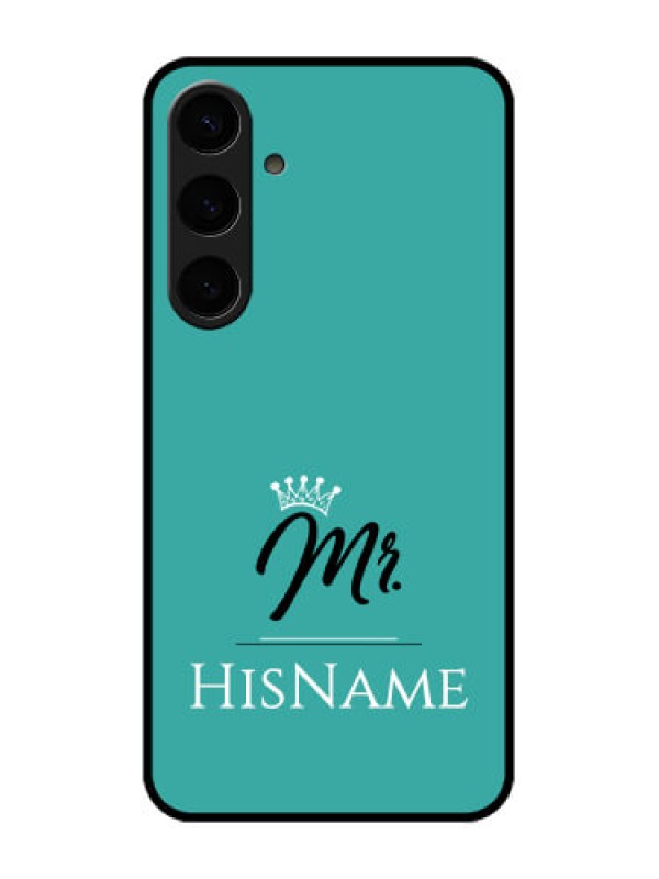 Custom Samsung Galaxy S24 Plus 5G Custom Glass Phone Case - Mr With Name Design