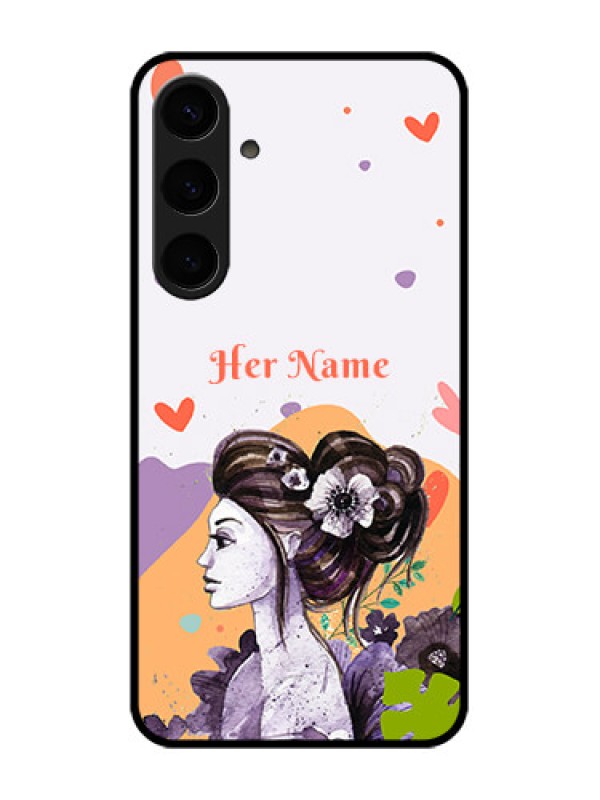 Custom Samsung Galaxy S24 Plus 5G Custom Glass Phone Case - Woman And Nature Design