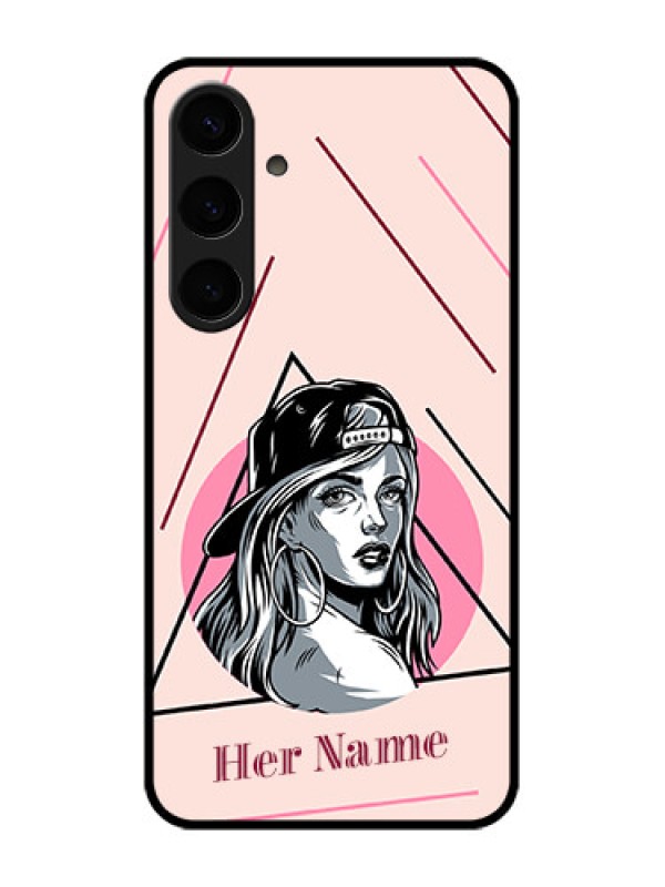 Custom Samsung Galaxy S24 Plus 5G Custom Glass Phone Case - Rockstar Girl Design
