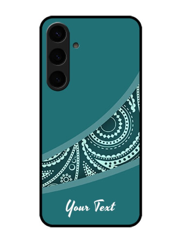 Custom Samsung Galaxy S24 Plus 5G Custom Glass Phone Case - Semi Visible Floral Design