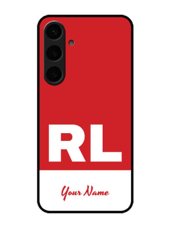 Custom Samsung Galaxy S24 Plus 5G Custom Glass Phone Case - Dual Tone Custom Text Design
