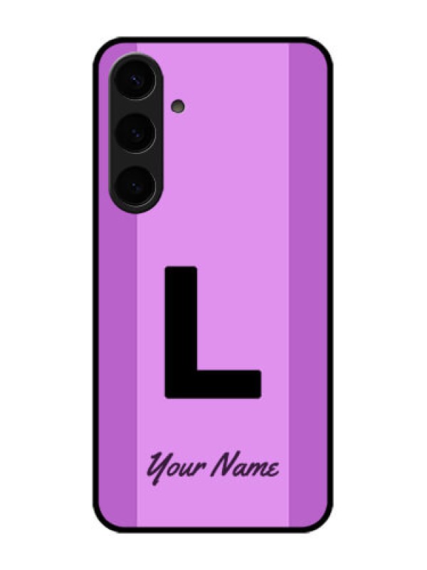 Custom Samsung Galaxy S24 Plus 5G Custom Glass Phone Case - Tricolor Custom Text Design