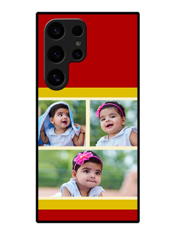 Custom Samsung Galaxy S24 Ultra 5G Custom Glass Phone Case - Multiple Pic Upload Design