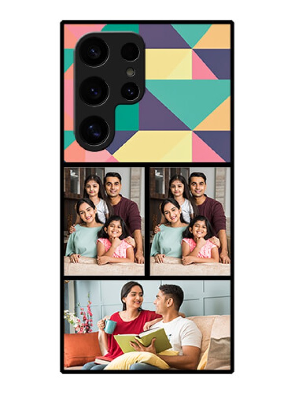 Custom Samsung Galaxy S24 Ultra 5G Custom Glass Phone Case - Bulk Pic Upload Design