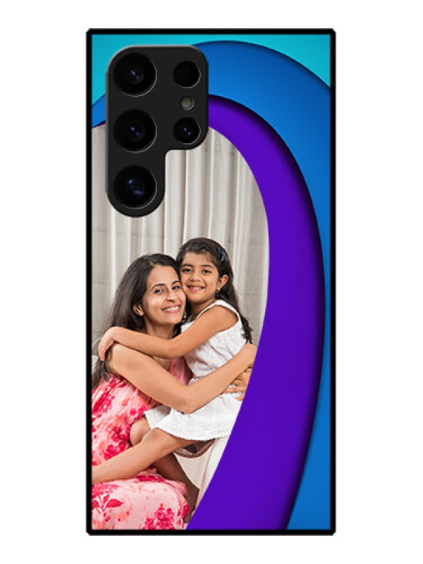 Custom Samsung Galaxy S24 Ultra 5G Custom Glass Phone Case - Simple Pattern Design