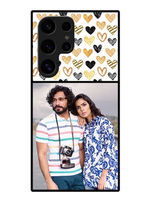 Custom Samsung Galaxy S24 Ultra 5G Custom Glass Phone Case - Love Symbol Design