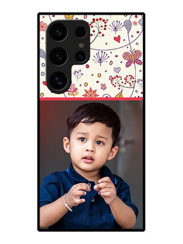 Custom Samsung Galaxy S24 Ultra 5G Custom Glass Phone Case - Premium Floral Design