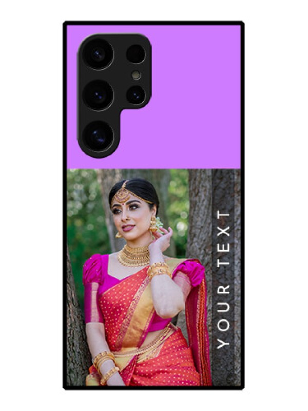 Custom Samsung Galaxy S24 Ultra 5G Custom Glass Phone Case - Birthday Icons Design