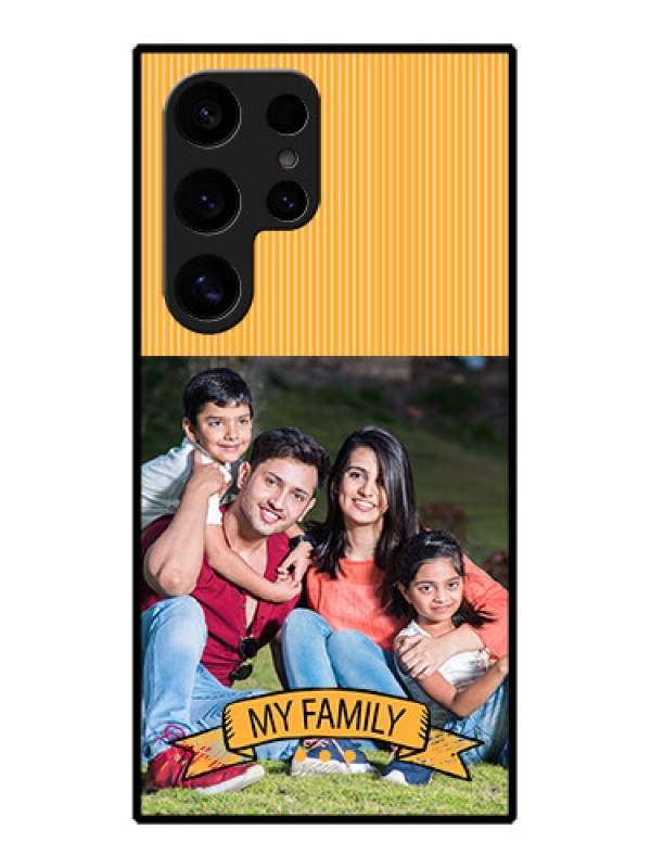 Custom Samsung Galaxy S24 Ultra 5G Custom Glass Phone Case - My Family Design