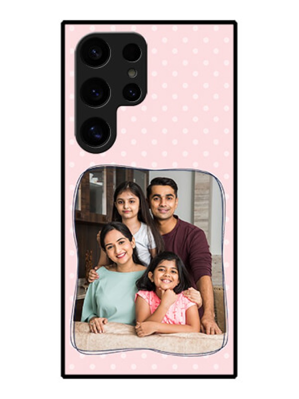 Custom Samsung Galaxy S24 Ultra 5G Custom Glass Phone Case - Family With Dots Design