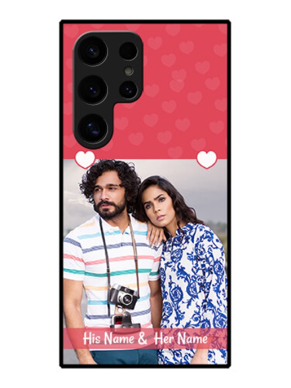 Custom Samsung Galaxy S24 Ultra 5G Custom Glass Phone Case - Simple Love Design