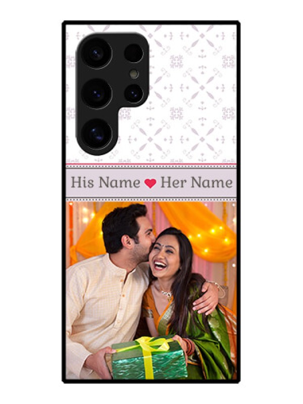 Custom Samsung Galaxy S24 Ultra 5G Custom Glass Phone Case - With Photo And Ethnic Design