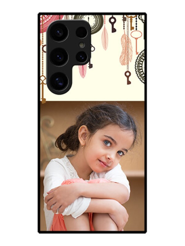 Custom Samsung Galaxy S24 Ultra 5G Custom Glass Phone Case - Boho Style Design