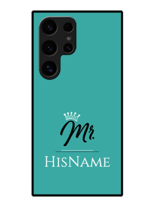 Custom Samsung Galaxy S24 Ultra 5G Custom Glass Phone Case - Mr With Name Design