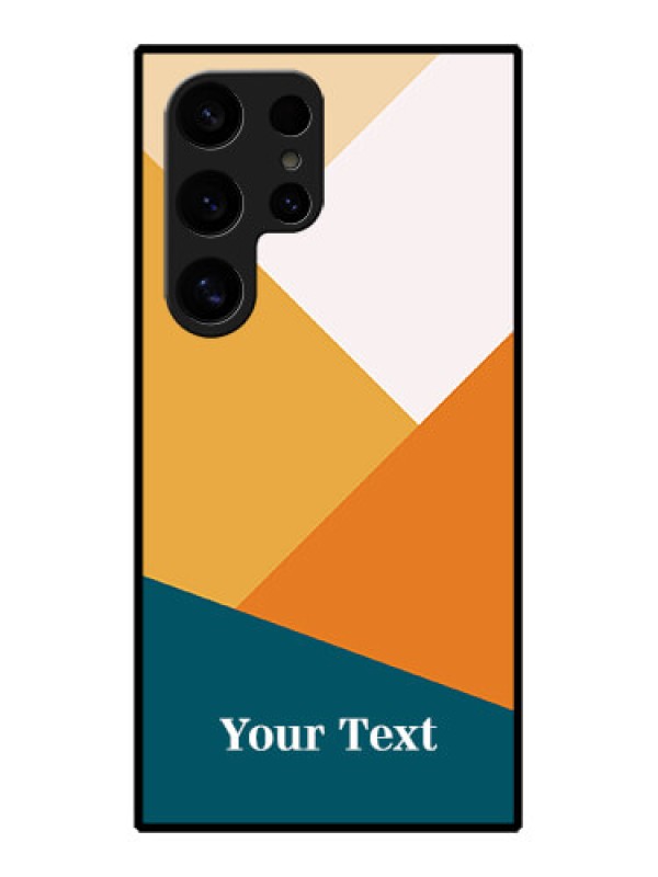 Custom Samsung Galaxy S24 Ultra 5G Custom Glass Phone Case - Stacked Multi - Colour Design