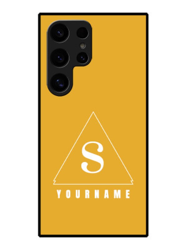 Custom Samsung Galaxy S24 Ultra 5G Custom Glass Phone Case - Simple Triangle Design