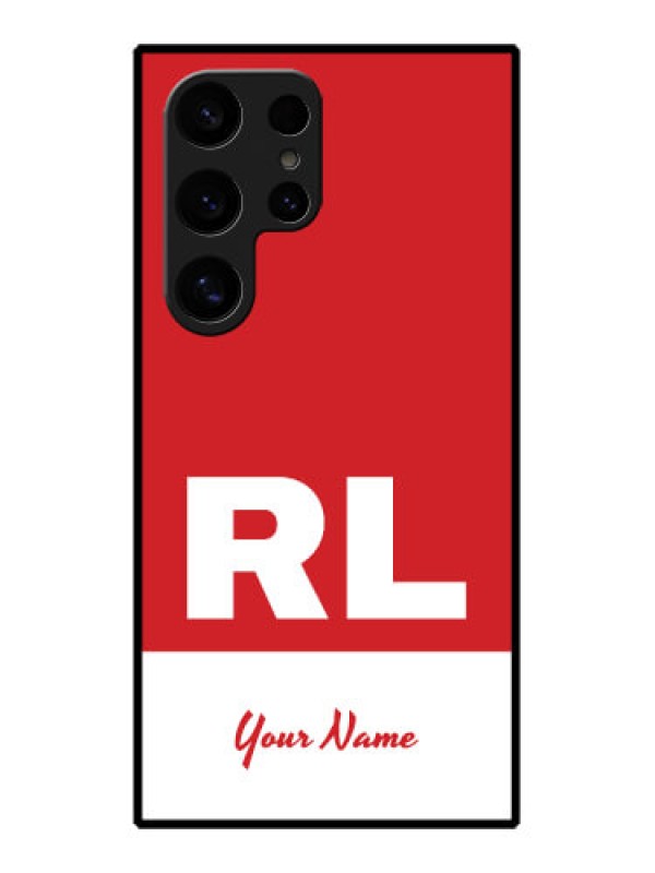 Custom Samsung Galaxy S24 Ultra 5G Custom Glass Phone Case - Dual Tone Custom Text Design