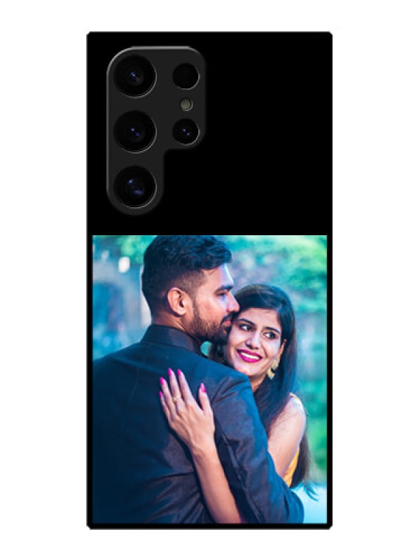 Custom Galaxy S24 Ultra 5G Custom Glass Phone Case - Upload Full Picture With Custom Color Design