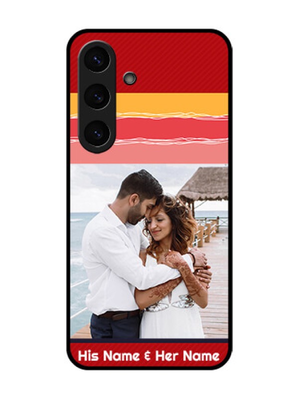 Custom Galaxy S25 5G Custom Glass Phone CaseColorful Case Design