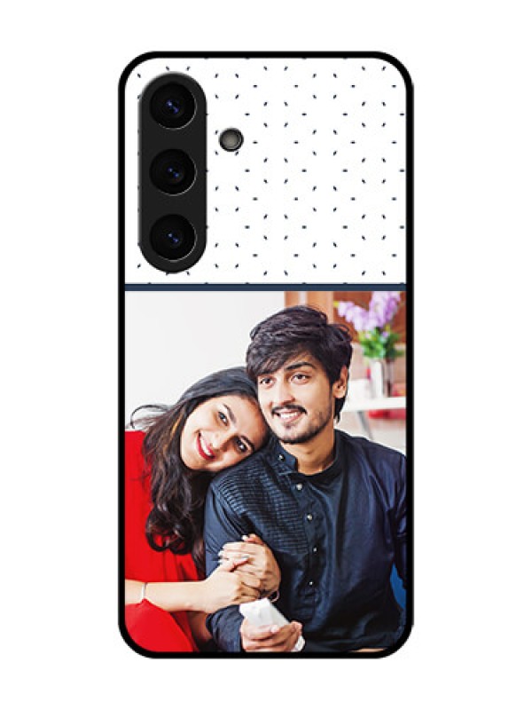 Custom Galaxy S25 5G Custom Glass Phone CasePremium Dot Design