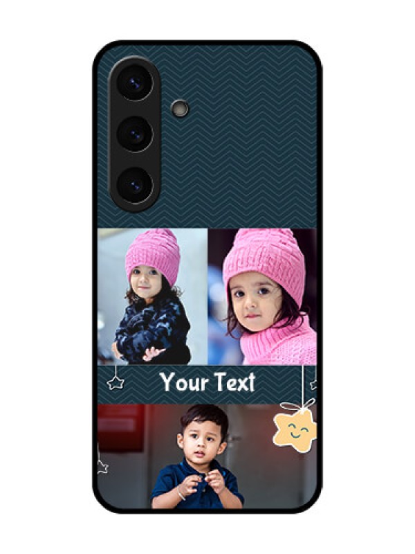 Custom Galaxy S25 5G Custom Glass Phone CaseHanging Stars Design