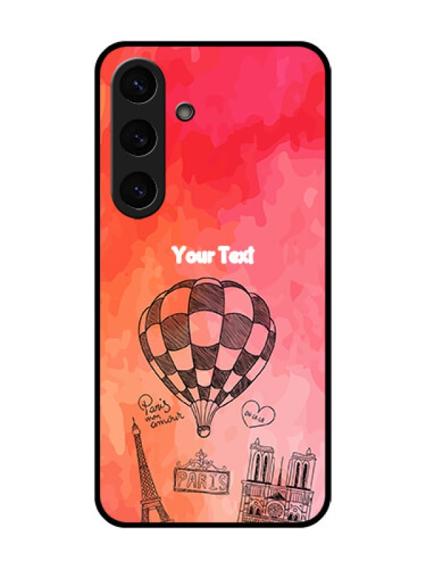 Custom Galaxy S25 5G Custom Glass Phone CaseParis Theme Design