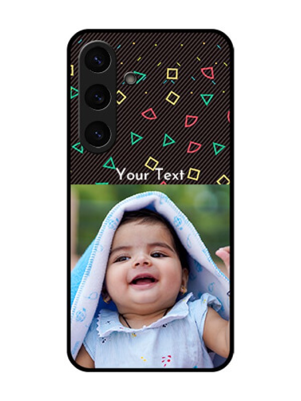 Custom Galaxy S25 5G Custom Glass Phone CaseWith Confetti Birthday Design