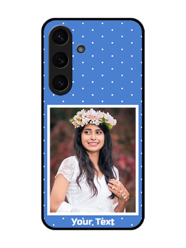 Custom Galaxy S25 5G Custom Glass Phone CasePolka Dots Design