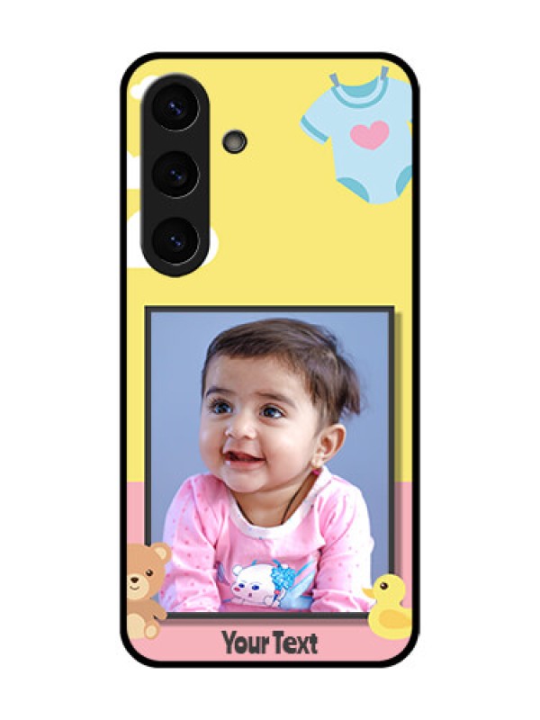 Custom Galaxy S25 5G Custom Glass Phone CaseKids 2 Color Design