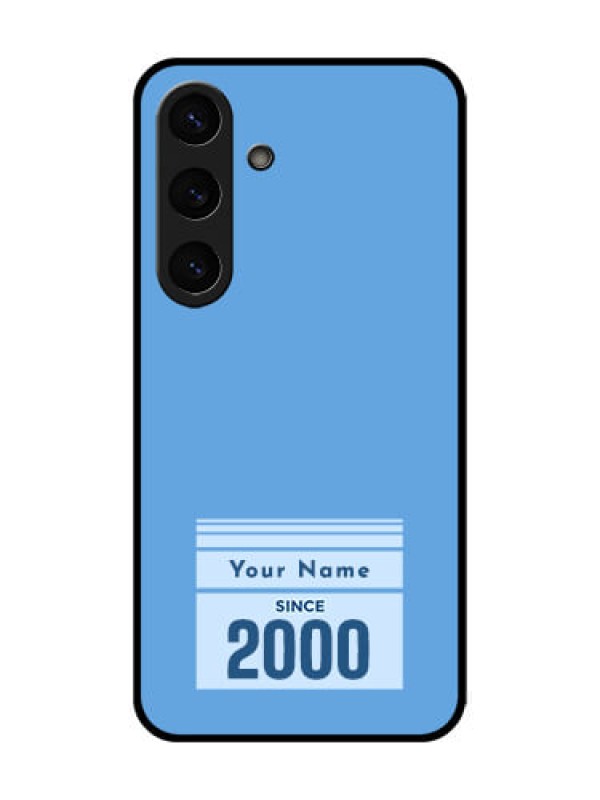 Custom Galaxy S25 5G Custom Glass Phone CaseCustom Year Of Birth Design