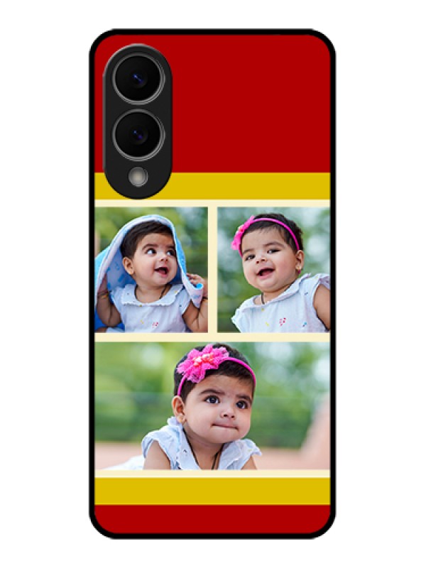 Custom Samsung Galaxy S25 Edge 5G Custom Glass Phone Case - Multiple Pic Upload Design