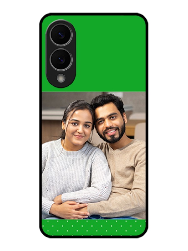 Custom Samsung Galaxy S25 Edge 5G Custom Glass Phone Case - Green Pattern Design