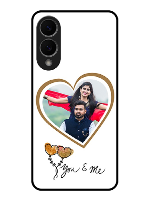 Custom Samsung Galaxy S25 Edge 5G Custom Glass Phone Case - You & Me Design