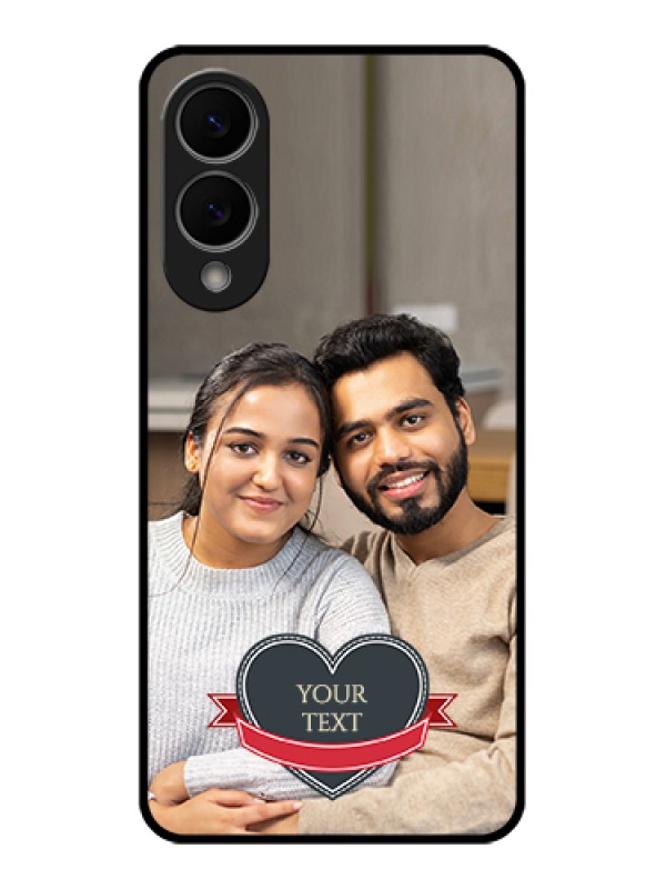 Custom Samsung Galaxy S25 Edge 5G Custom Glass Phone Case - Just Married Couple Design