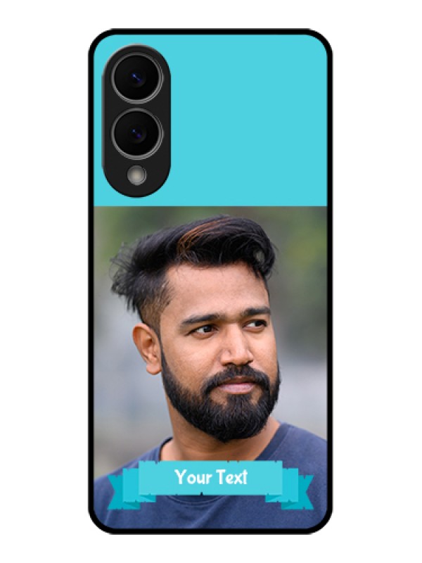 Custom Samsung Galaxy S25 Edge 5G Custom Glass Phone Case - Blue Color Design