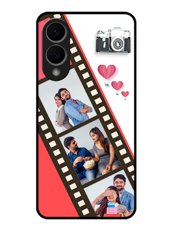 Custom Samsung Galaxy S25 Edge 5G Custom Glass Phone Case - 3 Image Holder With Film Reel