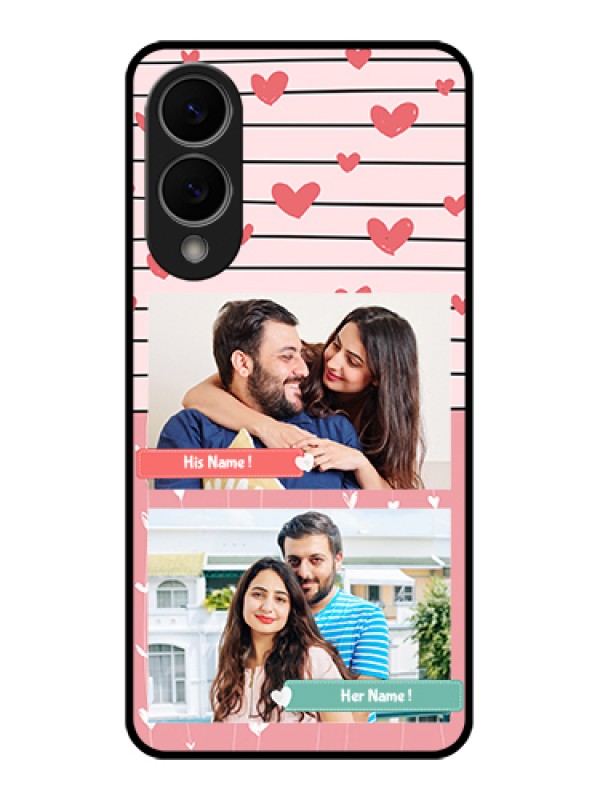 Custom Samsung Galaxy S25 Edge 5G Custom Glass Phone Case - Photo With Heart Design