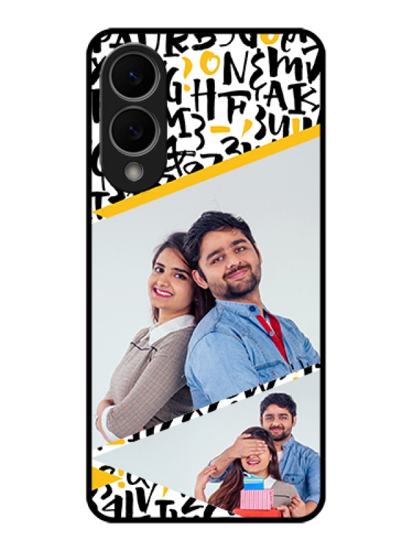 Custom Samsung Galaxy S25 Edge 5G Custom Glass Phone Case - Letters Pattern Design