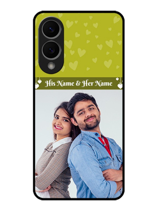 Custom Samsung Galaxy S25 Edge 5G Custom Glass Phone Case - You & Me Heart Design
