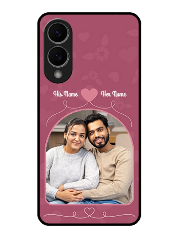 Custom Samsung Galaxy S25 Edge 5G Custom Glass Phone Case - Love Floral Design