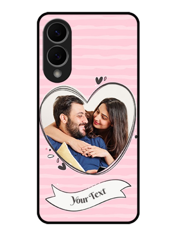 Custom Samsung Galaxy S25 Edge 5G Custom Glass Phone Case - Vintage Heart Design
