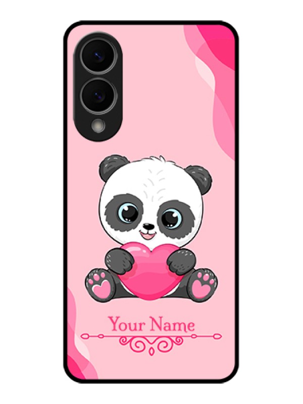 Custom Samsung Galaxy S25 Edge 5G Custom Glass Phone Case - Cute Panda Design